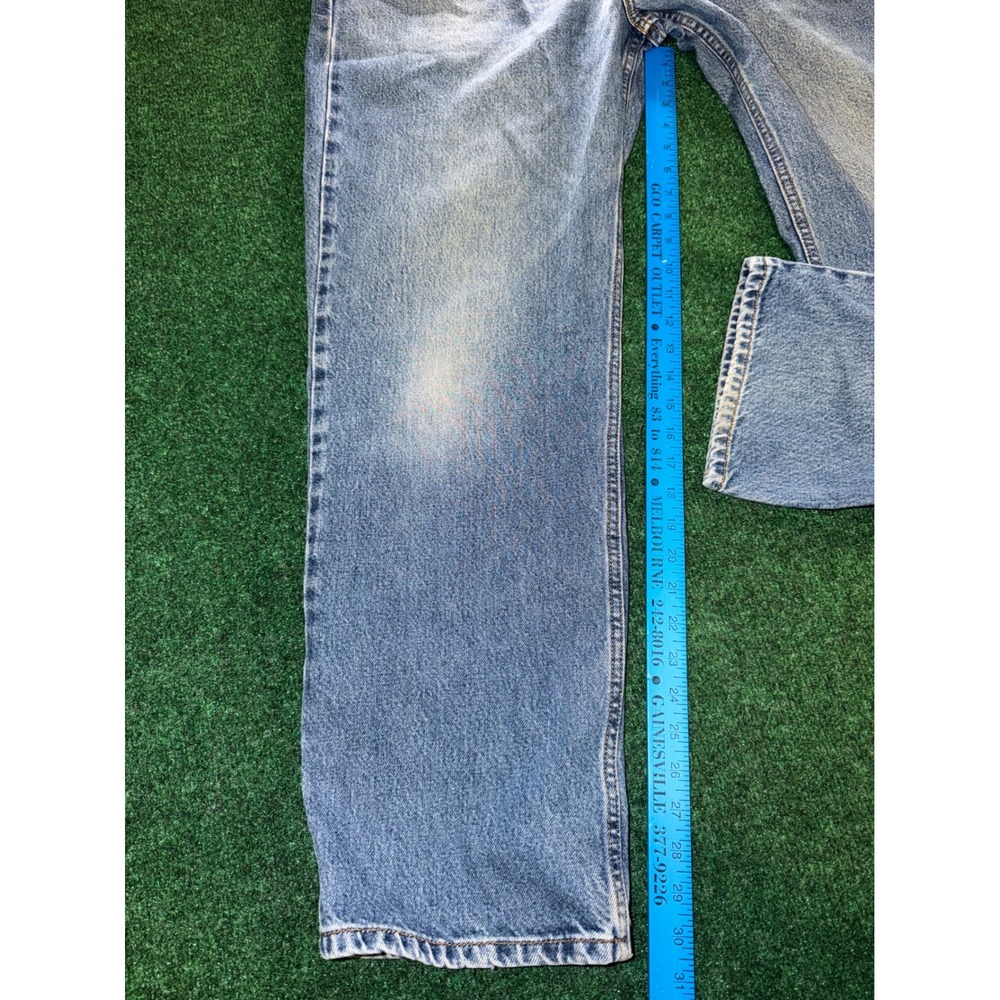 Levis 550 Relaxed Fit Jeans Mens 38x32 Medium Wash Blue Denim Tapered Leg - Picture 3 of 5